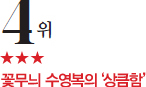 4위, 꽃무늬 수영복의‘상큼함’, 점수는 5점중 3점